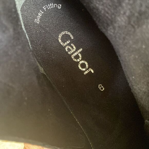 Gabor Black Leather Biker Boots - As New - Picture 14 of 14